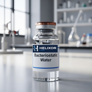 Bacteriostatic Water 10ml x 10 Vials laboratory supply product by Helixor Labs