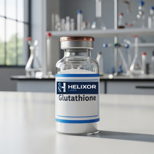 Storage Information To maintain product quality and stability, Glutathione should be handled according to recognised laboratory storage procedures. Recommended storage considerations: Store in suitable laboratory conditions. Protect from heat, moisture, and direct light. Keep product container properly sealed when not in use. Follow appropriate laboratory handling procedures. Maintain accurate laboratory inventory records. Frequently Asked Questions (FAQ) What is Glutathione? Glutathione Research Compound UK is a biochemical research compound investigated in cellular biology, antioxidant research, oxidative stress studies, and molecular science. It is supplied by Helixor Labs exclusively for laboratory research and analytical applications. What is Glutathione researched for? Glutathione is studied in scientific research areas including: Antioxidant pathway research Cellular redox studies Oxidative stress investigations Biochemical analysis Molecular biology research Researchers can access scientific publications and databases through: PubMed NCBI National Institutes of Health (NIH) ClinicalTrials.gov Is Glutathione intended for human use? No. Glutathione supplied by Helixor Labs is intended strictly for laboratory research, analytical testing, and scientific investigation. It is not intended for: Human consumption Medical treatment Diagnosis Disease prevention Therapeutic applications Why is Glutathione studied in laboratories? Researchers investigate Glutathione because it plays an important role in biochemical systems involving antioxidant activity, cellular signalling, and molecular pathways. What other research compounds are related to Glutathione? Researchers interested in cellular and molecular research products can explore related Helixor Labs compounds: NAD+ Buffered MOTS-c GHK-Cu FOXO4-DRI IGF-DES Disclaimer This product is supplied strictly for laboratory research, analytical, and scientific purposes only. It is not intended for human consumption, medical treatment, diagnosis, or therapeutic use. Helixor Labs products are supplied for research applications only, and customers are responsible for ensuring compliance with all applicable laws, regulations, and laboratory safety procedures.