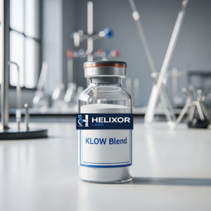 KLOW Healing Blend UK research peptide blend containing TB-500 BPC-157 GHK-Cu and KPV
