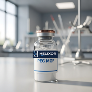 PEG-MGF Research Peptide laboratory research material supplied by Helixor Labs UK